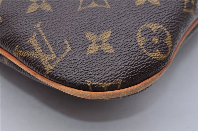Auth Louis Vuitton Monogram Pochette Bosphore Shoulder Cross Bag M40044 LV 6031E
