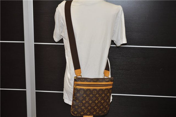 Auth Louis Vuitton Monogram Pochette Bosphore Shoulder Cross Bag M40044 LV 6031E