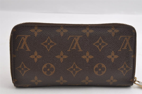 Authentic Louis Vuitton Monogram Zippy Long Wallet Purse M60017 LV Junk 6032I