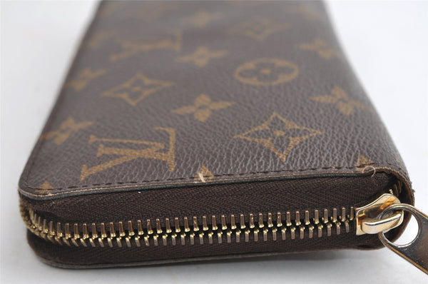 Authentic Louis Vuitton Monogram Zippy Long Wallet Purse M60017 LV Junk 6032I