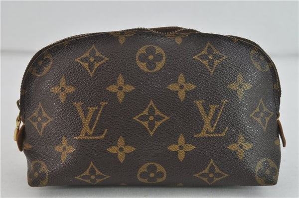 Authentic LOUIS VUITTON Monogram Pochette Cosmetic Pouch M47515 LV Junk 6034C