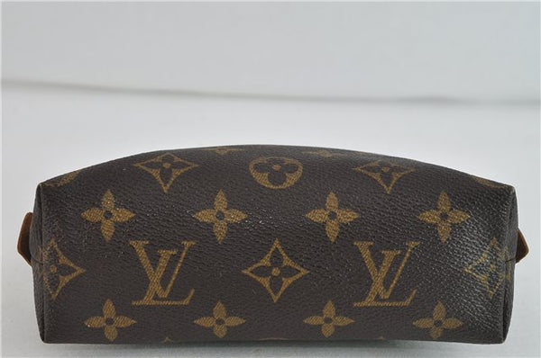 Authentic LOUIS VUITTON Monogram Pochette Cosmetic Pouch M47515 LV Junk 6034C