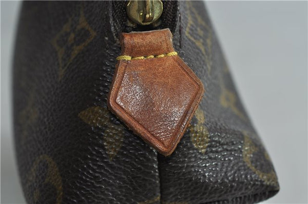 Authentic LOUIS VUITTON Monogram Pochette Cosmetic Pouch M47515 LV Junk 6034C
