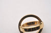 Authentic HERMES Scarf Ring Cosmos Bijouterie Fantaisie Gold Tone 6036I