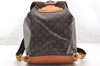 Authentic Louis Vuitton Monogram Montsouris GM Backpack M51135 LV 6038I