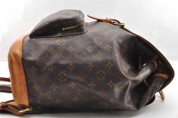 Authentic Louis Vuitton Monogram Montsouris GM Backpack M51135 LV 6038I