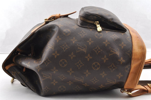 Authentic Louis Vuitton Monogram Montsouris GM Backpack M51135 LV 6038I