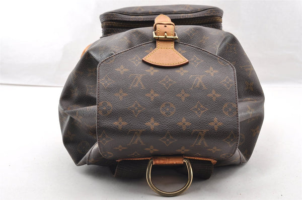 Authentic Louis Vuitton Monogram Montsouris GM Backpack M51135 LV 6038I