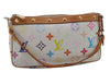 LOUIS VUITTON Monogram Multicolor Pochette Accessoires Pouch M92649 White 6039C