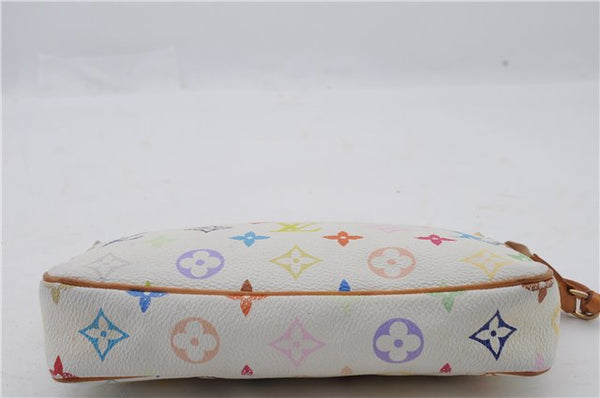 LOUIS VUITTON Monogram Multicolor Pochette Accessoires Pouch M92649 White 6039C