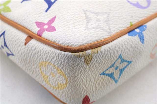 LOUIS VUITTON Monogram Multicolor Pochette Accessoires Pouch M92649 White 6039C