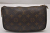 Authentic Louis Vuitton Monogram Pochette Accessoires Shoulder Cross Pouch 6040I