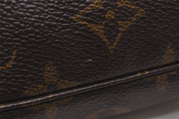 Authentic Louis Vuitton Monogram Pochette Accessoires Shoulder Cross Pouch 6040I