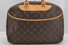 Authentic Louis Vuitton Monogram Deauville Hand Bag M47270 LV 6043I