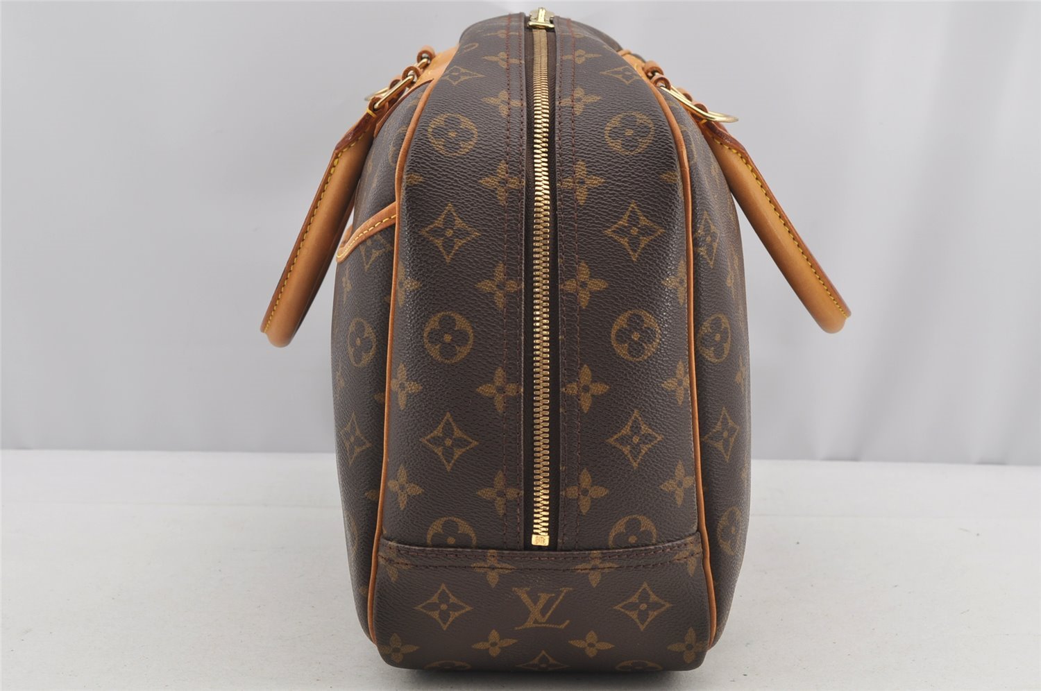 Authentic Louis Vuitton Monogram Deauville Hand Bag M47270 LV 6043I
