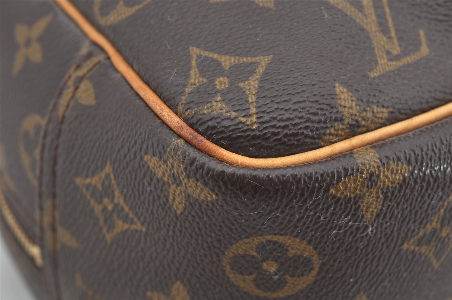 Authentic Louis Vuitton Monogram Deauville Hand Bag M47270 LV 6043I