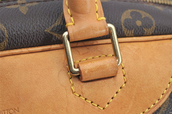 Authentic Louis Vuitton Monogram Deauville Hand Bag M47270 LV 6043I