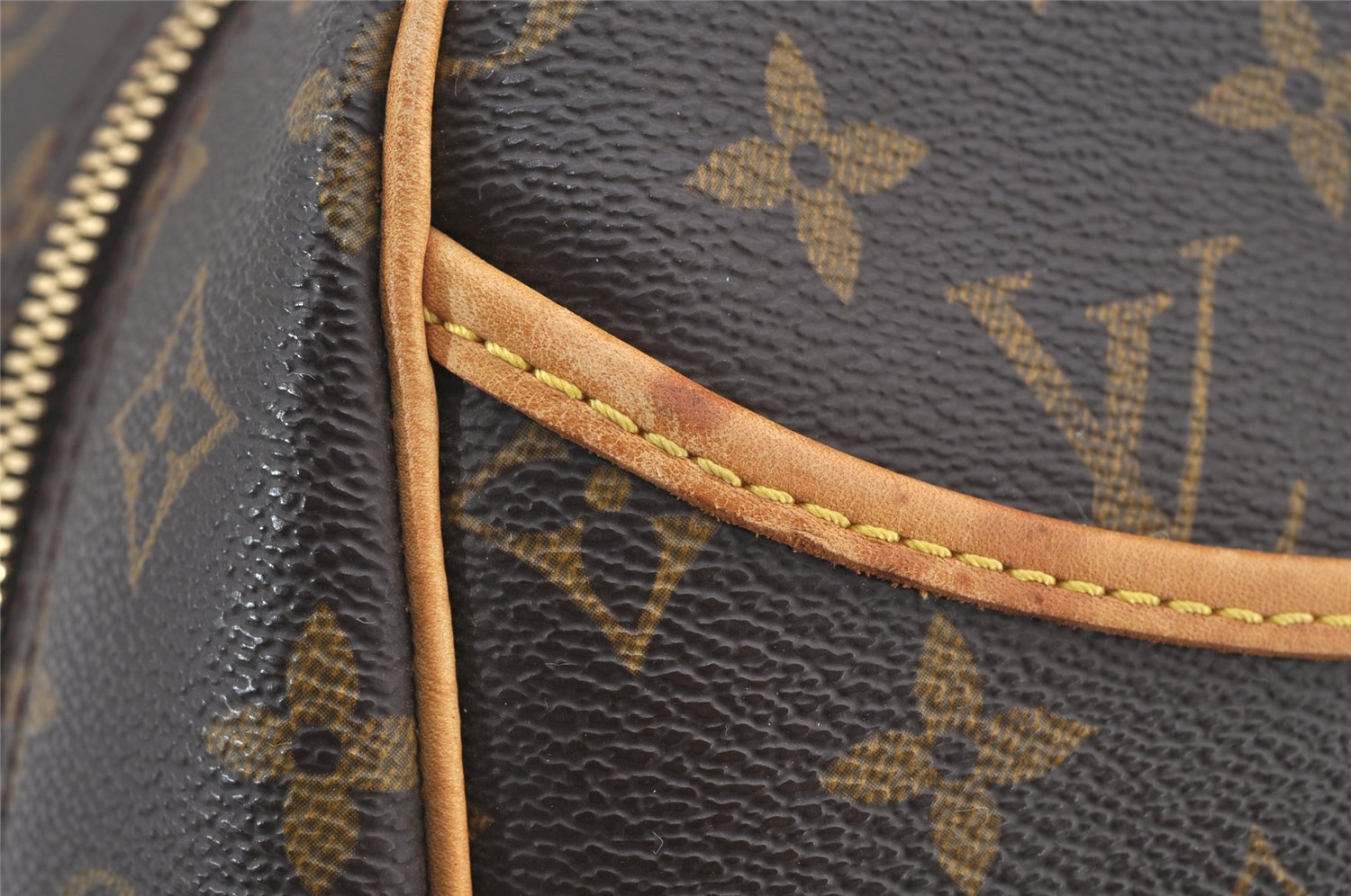 Authentic Louis Vuitton Monogram Deauville Hand Bag M47270 LV 6043I