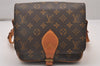 Authentic Louis Vuitton Monogram Cartouchiere MM M51253 Shoulder Cross Bag 6044I