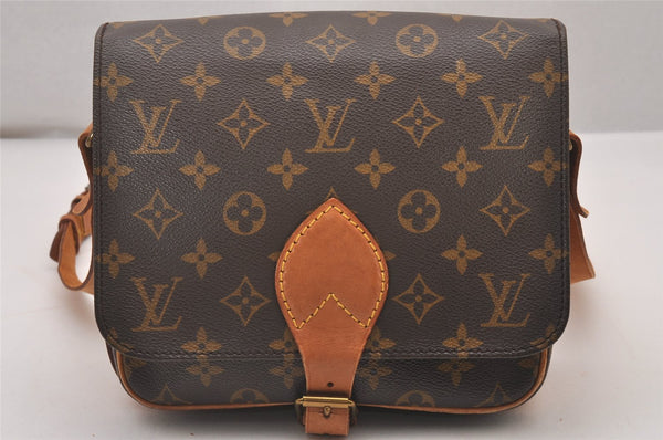 Authentic Louis Vuitton Monogram Cartouchiere MM M51253 Shoulder Cross Bag 6044I