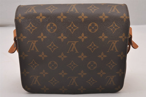 Authentic Louis Vuitton Monogram Cartouchiere MM M51253 Shoulder Cross Bag 6044I
