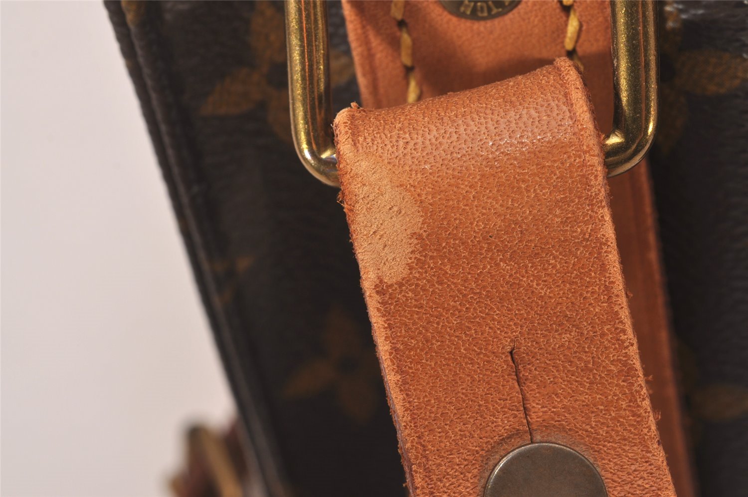 Authentic Louis Vuitton Monogram Cartouchiere MM M51253 Shoulder Cross Bag 6044I