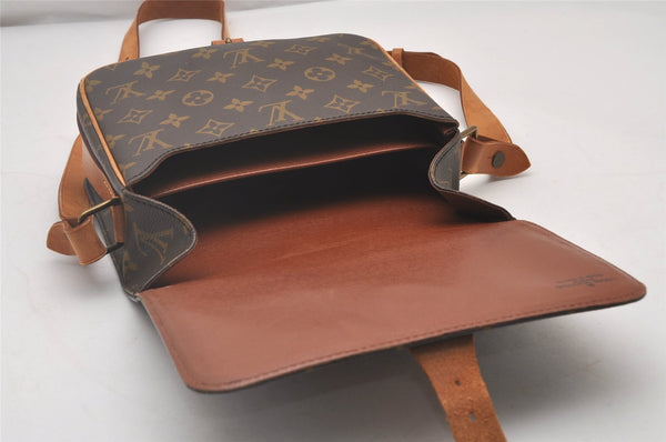 Authentic Louis Vuitton Monogram Cartouchiere MM M51253 Shoulder Cross Bag 6044I