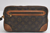 Auth Louis Vuitton Monogram Marly Dragonne GM M51825 Clutch Hand Bag Junk 6045I