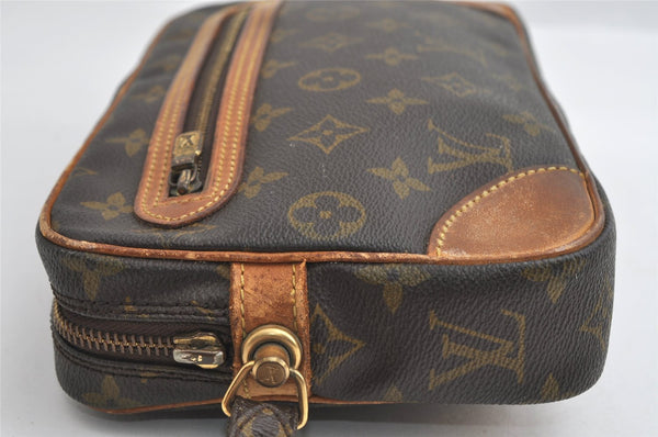 Auth Louis Vuitton Monogram Marly Dragonne GM M51825 Clutch Hand Bag Junk 6045I