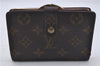 Auth Louis Vuitton Monogram Porte Monnaie Billets Viennois M61663 Wallet 6046D