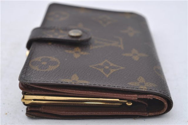 Auth Louis Vuitton Monogram Porte Monnaie Billets Viennois M61663 Wallet 6046D