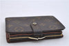 Auth Louis Vuitton Monogram Porte Monnaie Billets Viennois M61663 Wallet 6046D