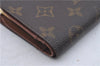 Auth Louis Vuitton Monogram Porte Monnaie Billets Viennois M61663 Wallet 6046D