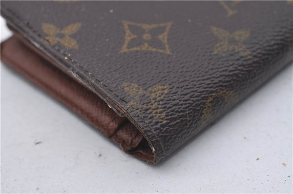 Auth Louis Vuitton Monogram Porte Monnaie Billets Viennois M61663 Wallet 6046D