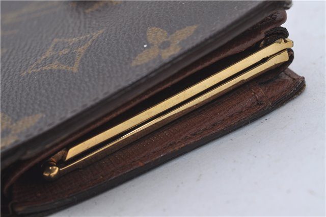 Auth Louis Vuitton Monogram Porte Monnaie Billets Viennois M61663 Wallet 6046D