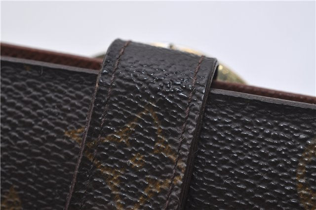 Auth Louis Vuitton Monogram Porte Monnaie Billets Viennois M61663 Wallet 6046D