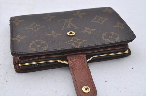 Auth Louis Vuitton Monogram Porte Monnaie Billets Viennois M61663 Wallet 6046D