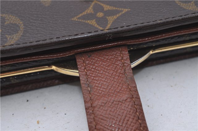 Auth Louis Vuitton Monogram Porte Monnaie Billets Viennois M61663 Wallet 6046D