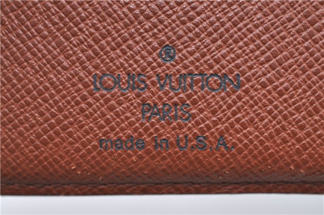 Auth Louis Vuitton Monogram Porte Monnaie Billets Viennois M61663 Wallet 6046D