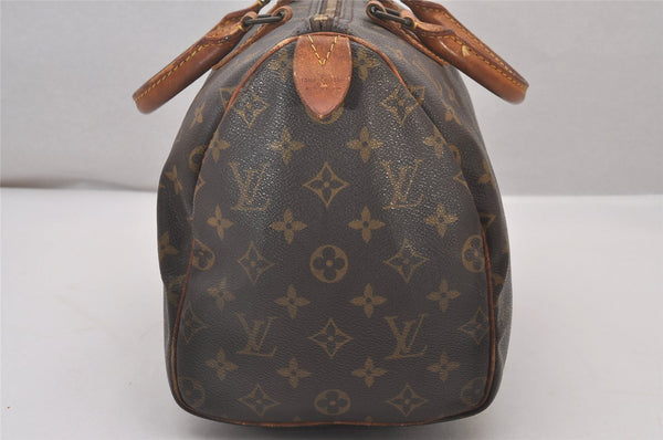 Authentic Louis Vuitton Monogram Speedy 30 Hand Boston Bag M41526 LV 6046I