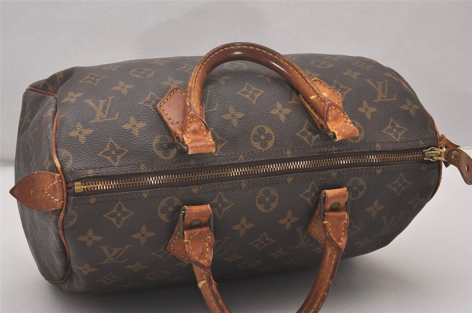 Authentic Louis Vuitton Monogram Speedy 30 Hand Boston Bag M41526 LV 6046I