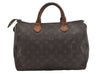 Authentic Louis Vuitton Monogram Speedy 30 Hand Boston Bag M41526 LV 6047I