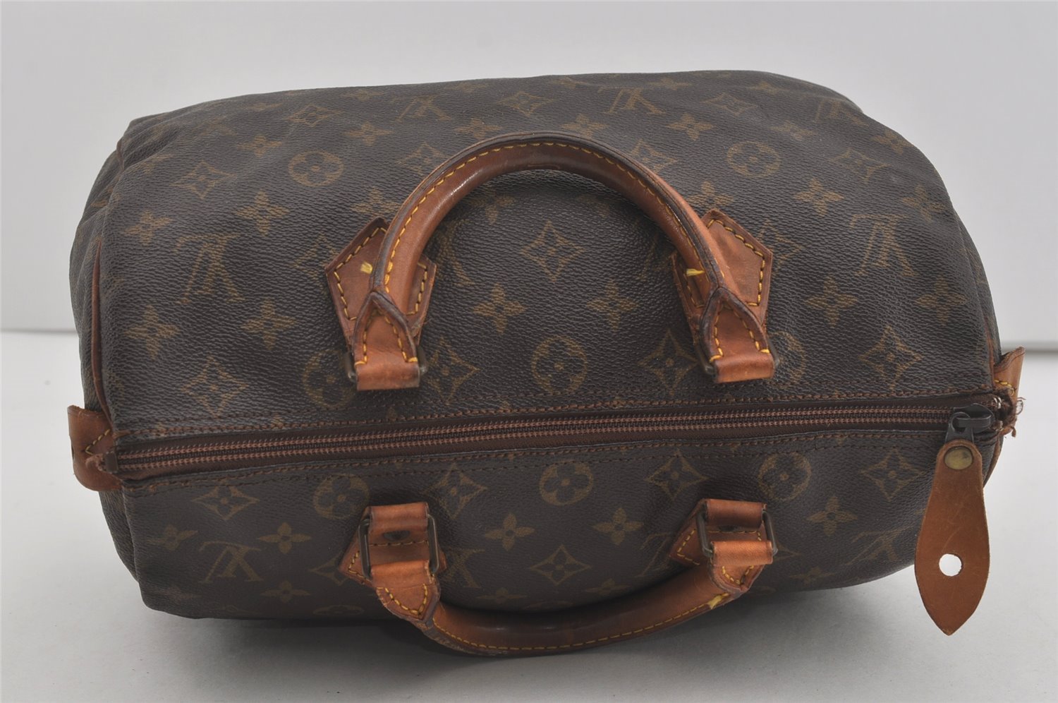 Authentic Louis Vuitton Monogram Speedy 30 Hand Boston Bag M41526 LV 6047I