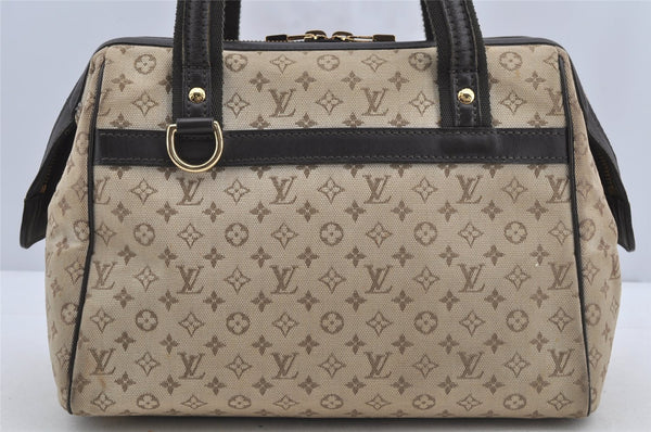 Auth Louis Vuitton Monogram Mini Josephine PM Hand Bag M92215 Khaki Beige 6048I