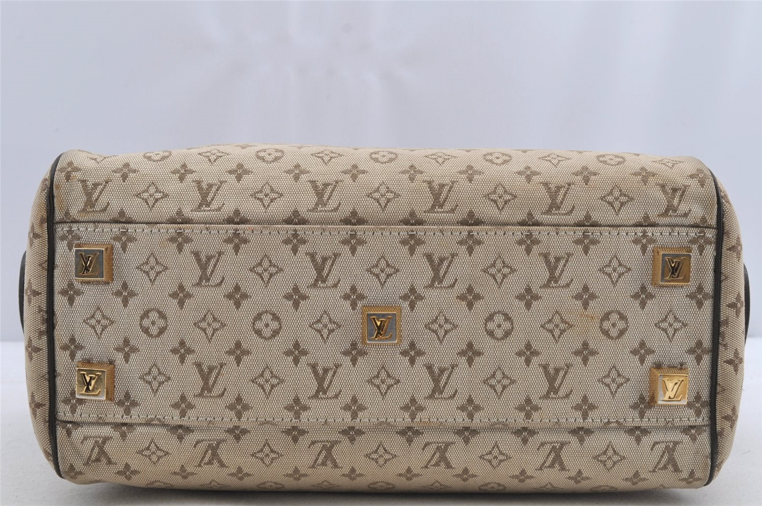 Auth Louis Vuitton Monogram Mini Josephine PM Hand Bag M92215 Khaki Beige 6048I