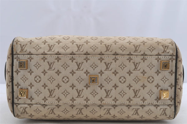 Auth Louis Vuitton Monogram Mini Josephine PM Hand Bag M92215 Khaki Beige 6048I