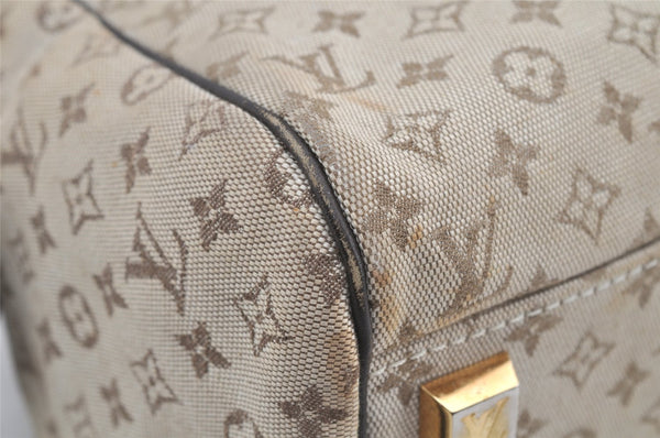 Auth Louis Vuitton Monogram Mini Josephine PM Hand Bag M92215 Khaki Beige 6048I