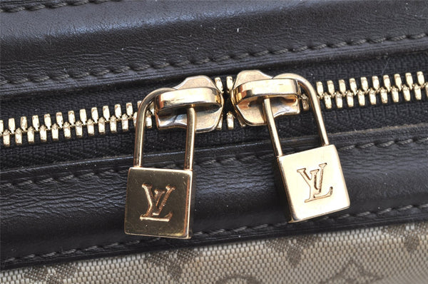 Auth Louis Vuitton Monogram Mini Josephine PM Hand Bag M92215 Khaki Beige 6048I