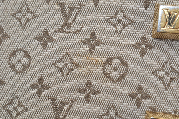 Auth Louis Vuitton Monogram Mini Josephine PM Hand Bag M92215 Khaki Beige 6048I