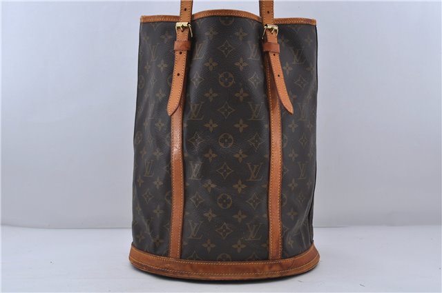 Authentic LOUIS VUITTON Monogram Bucket GM Shoulder Bag M42236 LV 6049C